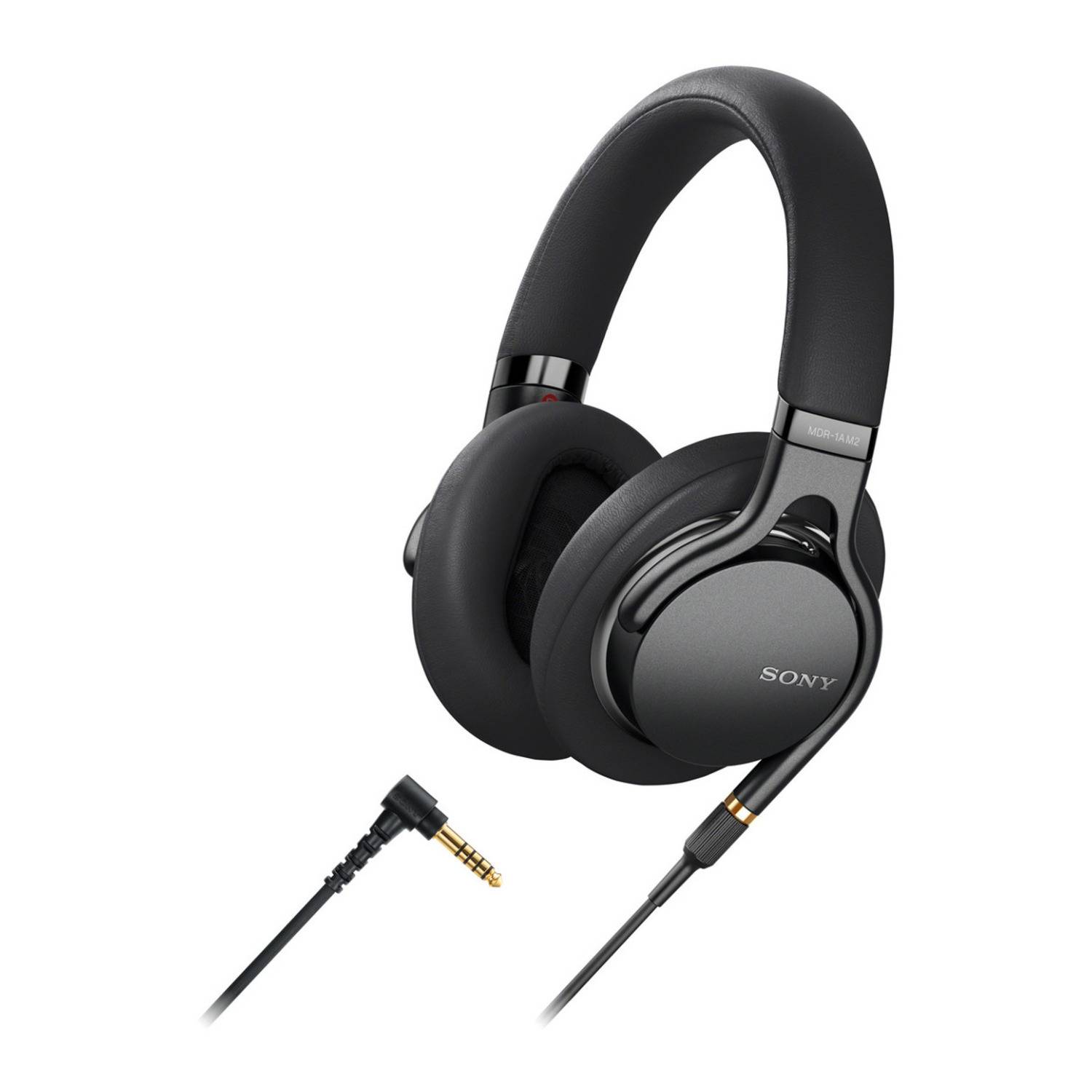 Sony Premium Hi-Res Stereo Headphones with Heavy Bass Beat (Black)