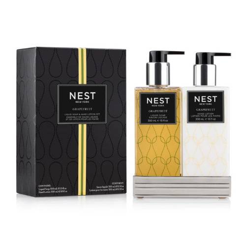 Nest New York Fragrances Liquid Hand Soap and Hand Lotion Set with Tray (Grapefruit)