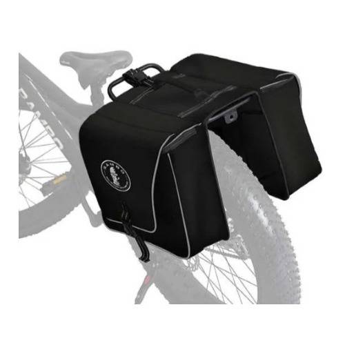 Rambo R162 Waterproof Bike Rear Rack Saddle Pannier Bag (Black)