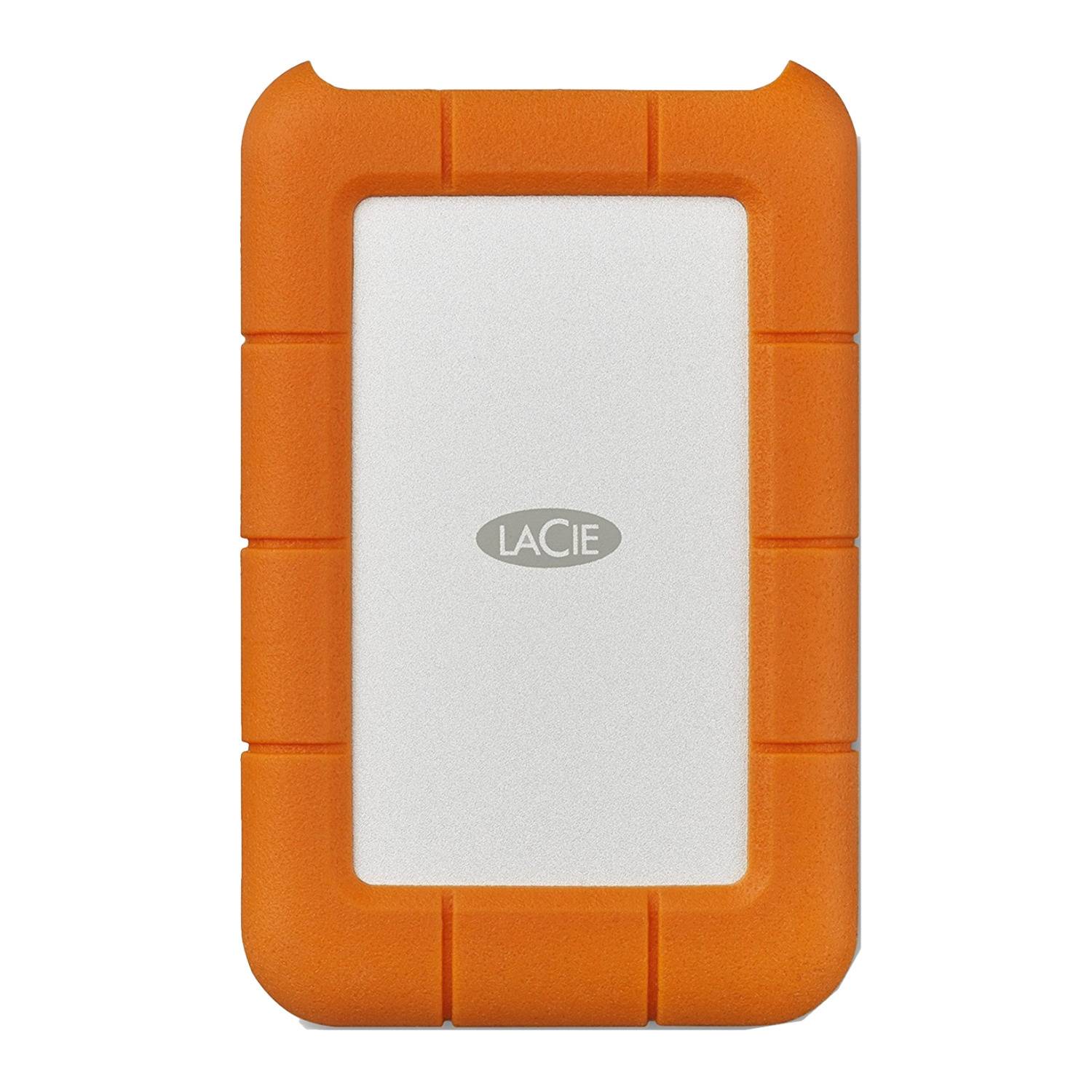 LaCie Rugged USB-C 2TB Portable External Hard Drive