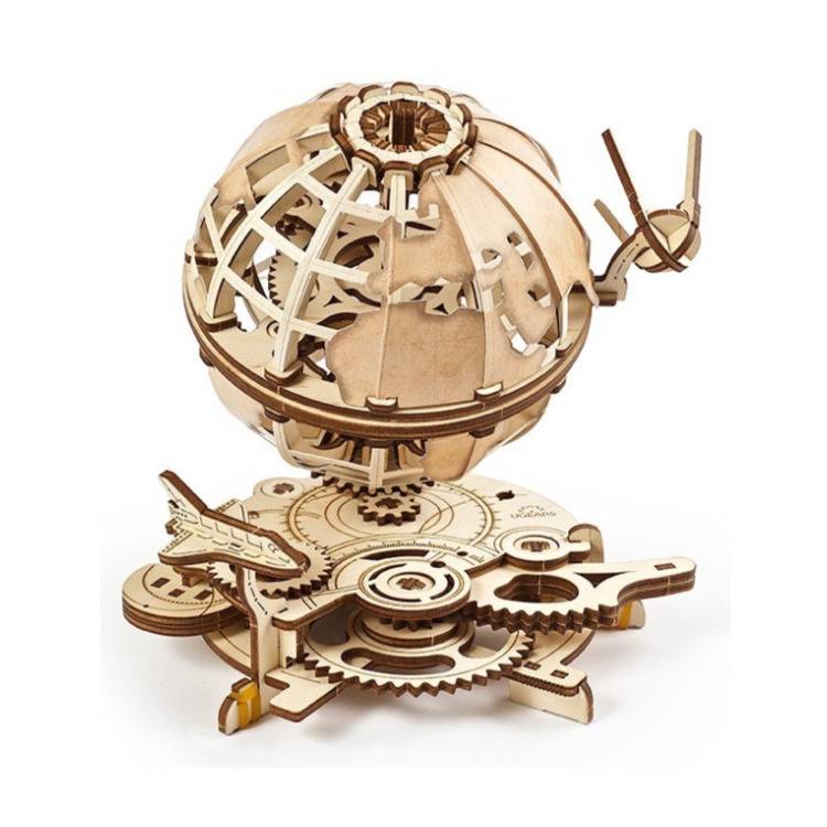 UGears Globe Mechanical 3D Wooden Educational Puzzle