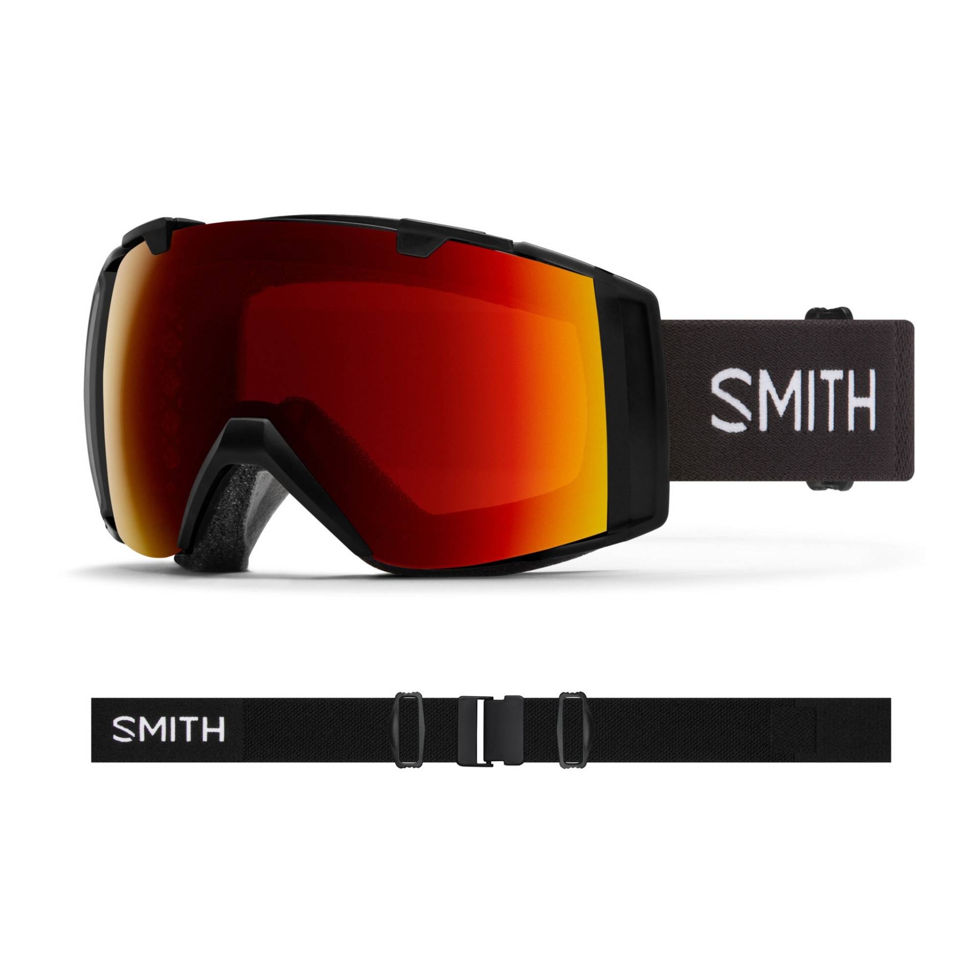 Smith Optics I/O Snow Goggle (Black Frame, Chromapop Sun Red Mirror Lens)