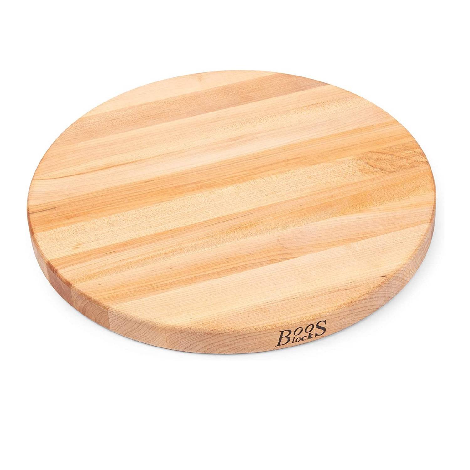 John Boos Block R18 Maple Wood Edge Grain Reversible Round Cutting Board (18 x 1.5 Inches)