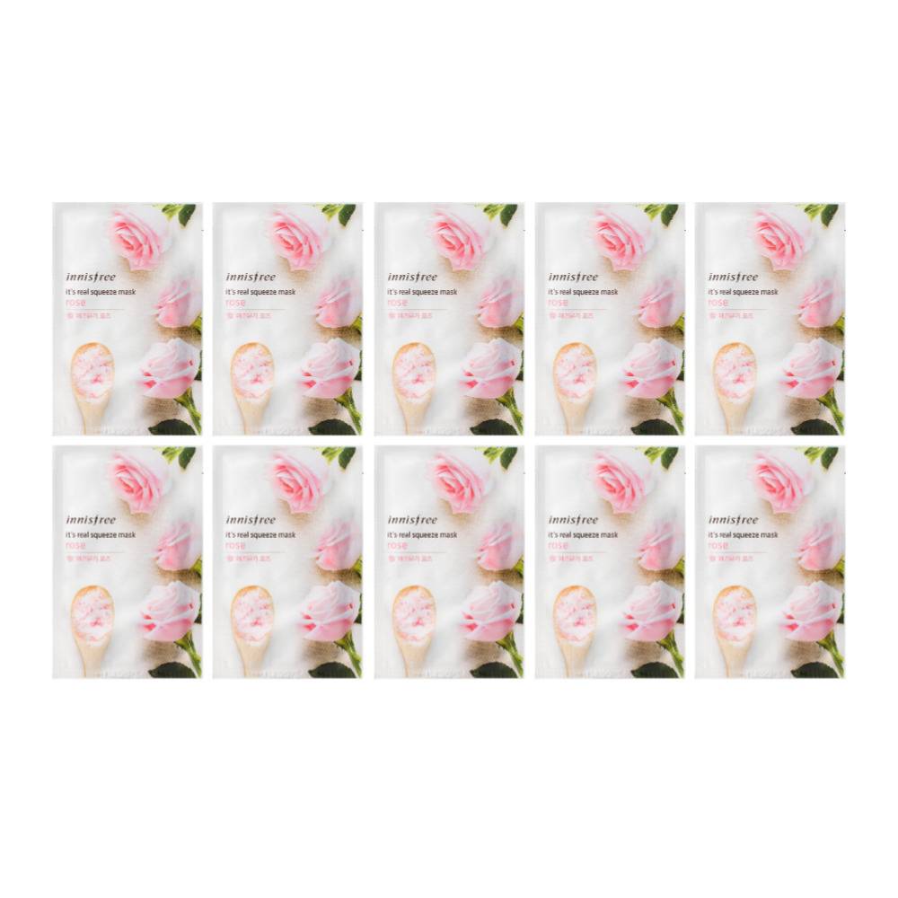 Innisfree My Real Squeeze Mask EX Rose (20ml, 10-Pack)