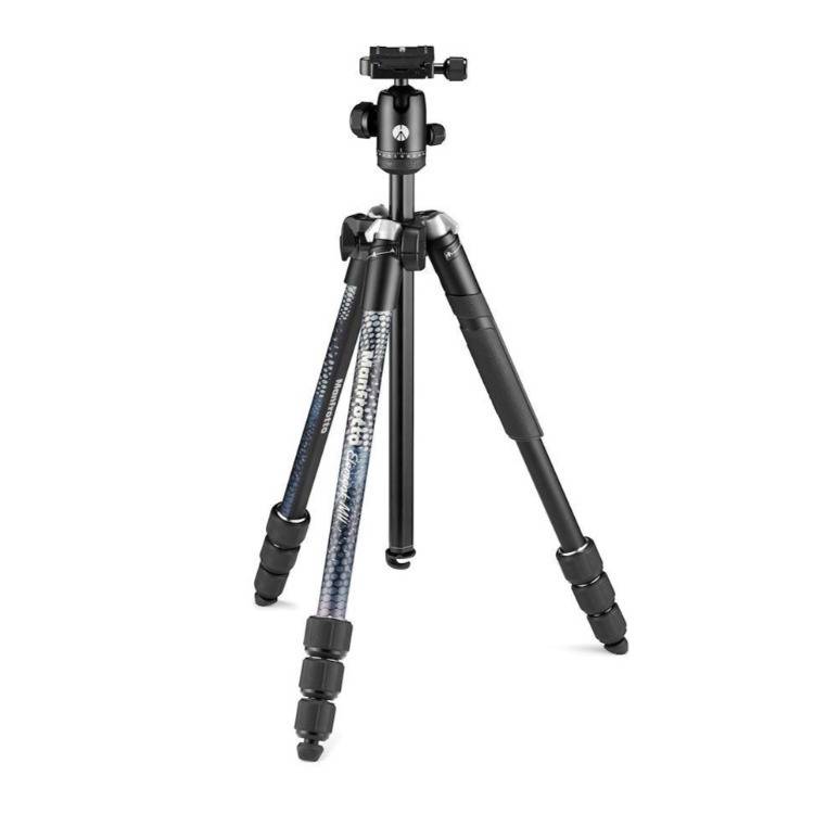 Manfrotto Element MII 4-Section Aluminum Travel Tripod with Ball Head (Black)
