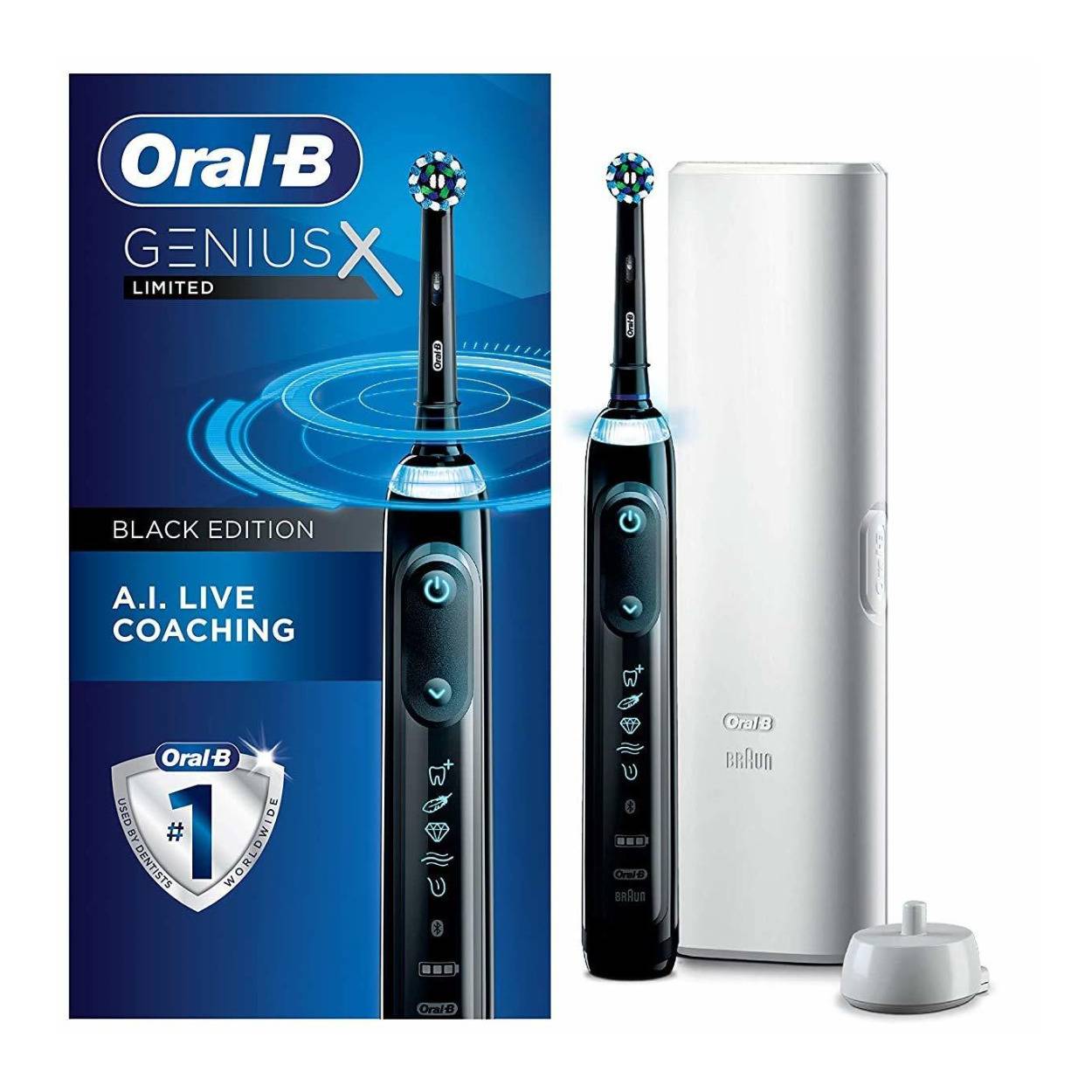 Oral-B Genius X Limited Rechargeable Electric Toothbrush with Artificial Intelligence (Midnight Black)
