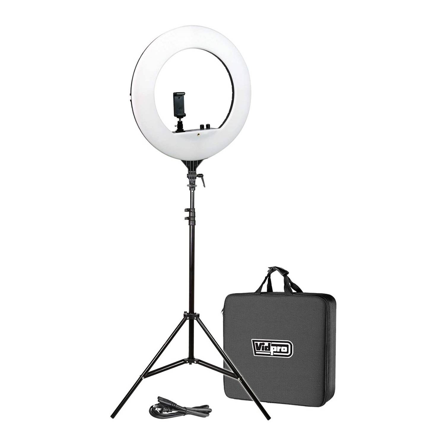 Vidpro RL-18 LED 18-Inch Ring Light Kit with Stand and Case