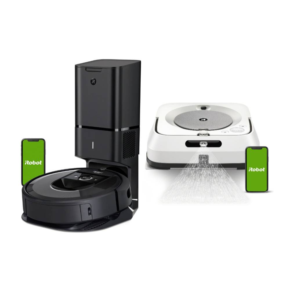 iRobot Roomba i7+ Wi-Fi Connected Robot Vacuum with Braava Jet m6 Robot Mop