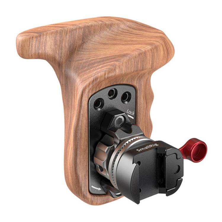 SmallRig 2118 Left Side Wooden Grip with Nato Mount