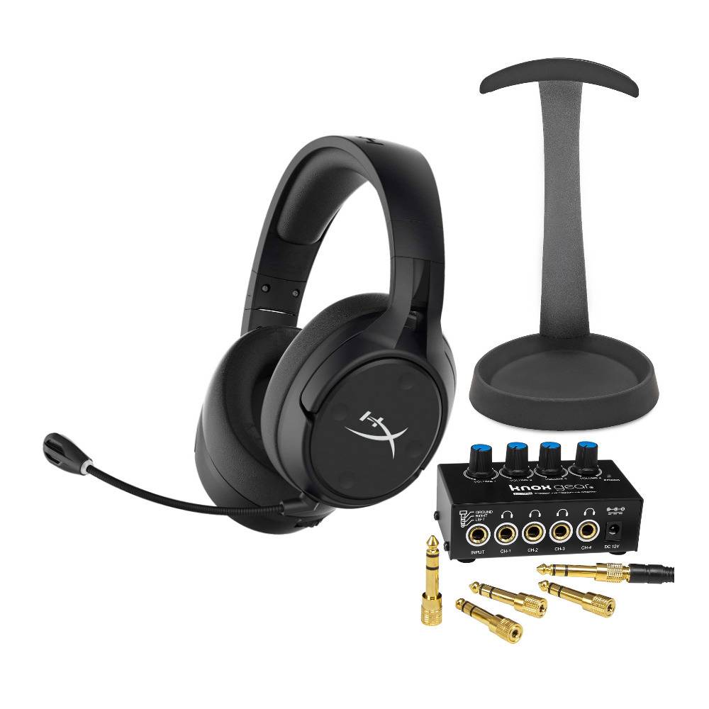 HyperX Cloud Flight S Wireless Gaming Headset with 4-Channel Stereo Headphone Amp and Stand
