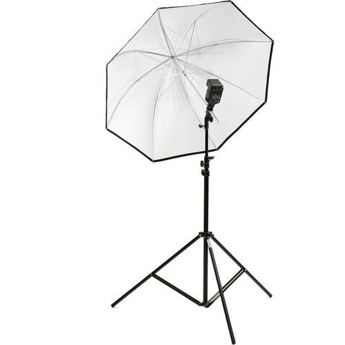 Lastolite LL-LU2478 All-In-One 40-Inch Umbrella To Go Kit with TriFlash, Umbrella and Stand
