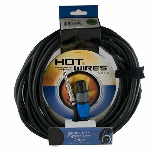 On Stage Hot Wires Speakon Speaker Cable with Neutrik Connectors (50-Feet)