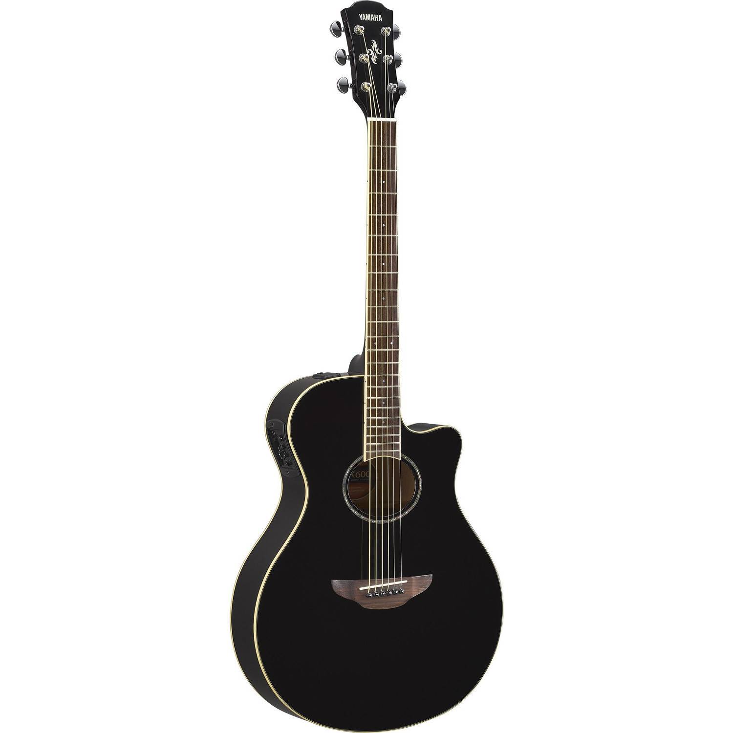 Yamaha APX600BL Thinline Acoustic-Electric Guitar (Black)
