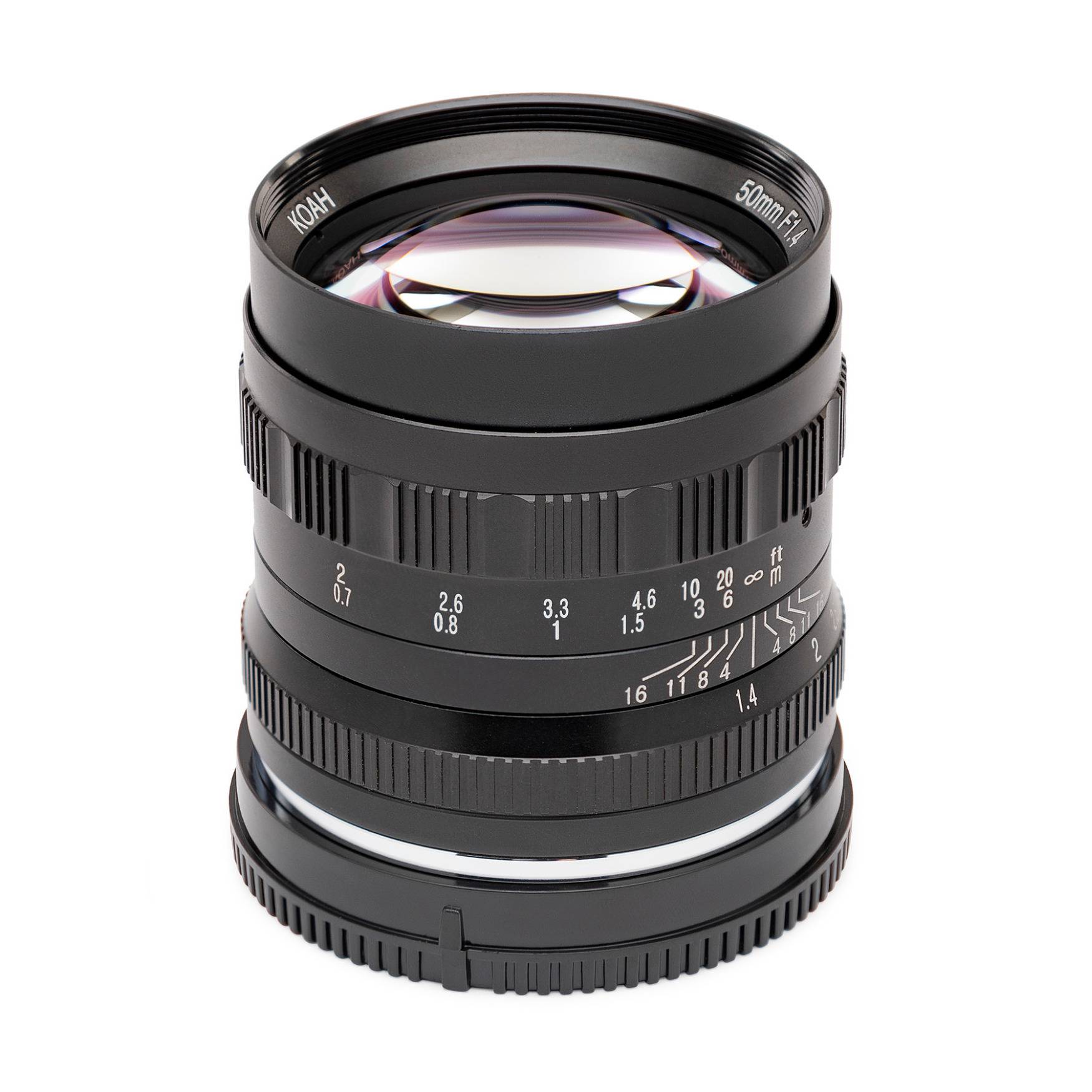 Koah Artisans Series 50mm f/1.4 Large Aperture Manual Focus Lens for Sony E (Black)