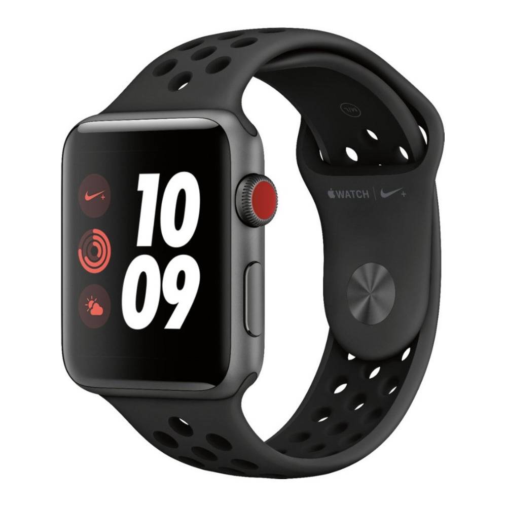 Apple Watch Nike+ Series 3 42mm GPS Smartwatch with Cellular Support (Space Gray Case/Anthracite Nike Sport Band)