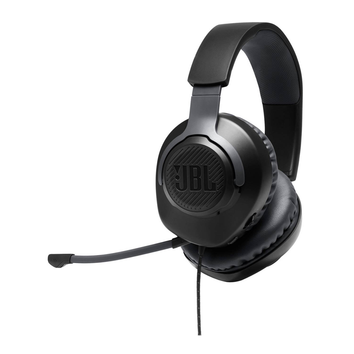 JBL Quantum 100 Wired Over-Ear Gaming Headset with a Detachable Mic (Black)