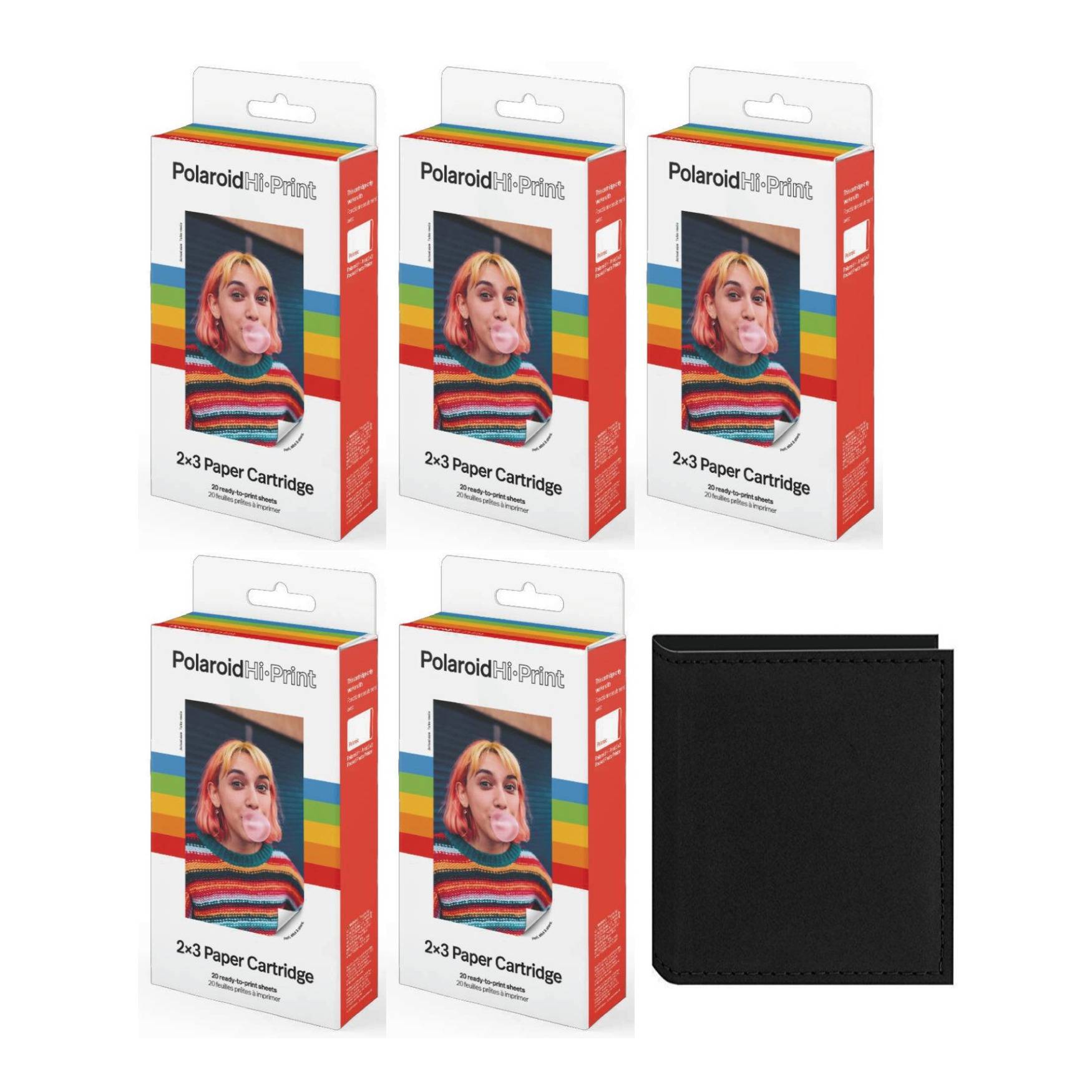 Polaroid Originals Hi-Print 2x3-Inch Paper Cartridge Party Pack of 5 (100 Sheets)