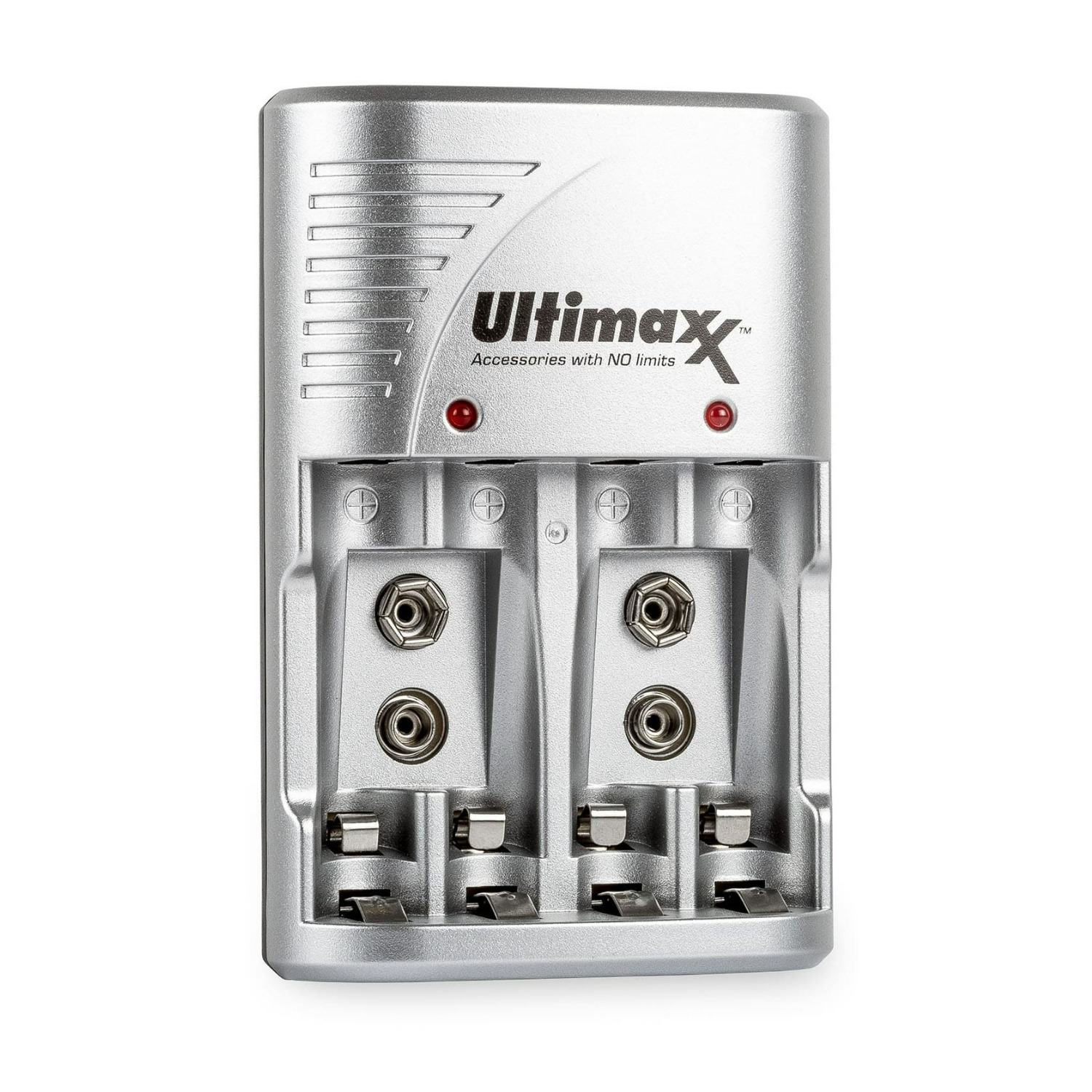 Ultimaxx 4 Port Rapid Charger with 4 AA 1.2V 3150mAh Memory Free Rechargeable Ni-MH Batteries in Silver -  UM-CH-4AA-3150WS