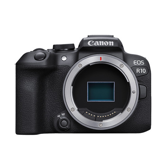 Canon EOS R10 Mirrorless Camera Body with 24.2MP APS-C sized CMOS Sensor in Black