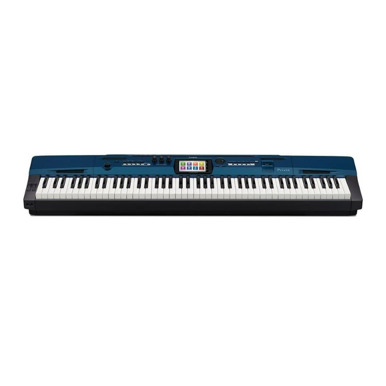 Casio PX560BE 88-Key Digital Stage Piano, 5.3-inch Display, 550 Tones, 17-track MIDI Recorder in Blue -  PX-560BE