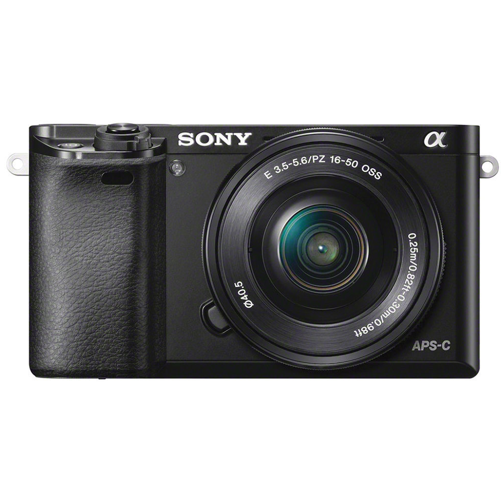 Sony Alpha a6000 24.3MP Mirrorless Digital Camera with 16-50mm OSS Camera Lens in Black