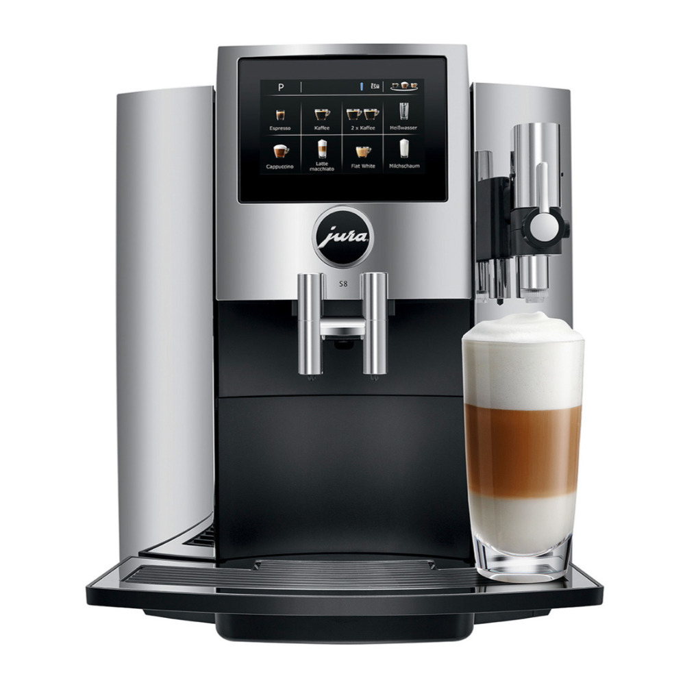 Jura S8 Automatic Coffee Machine (Chrome, Refurbished) -  15212FR