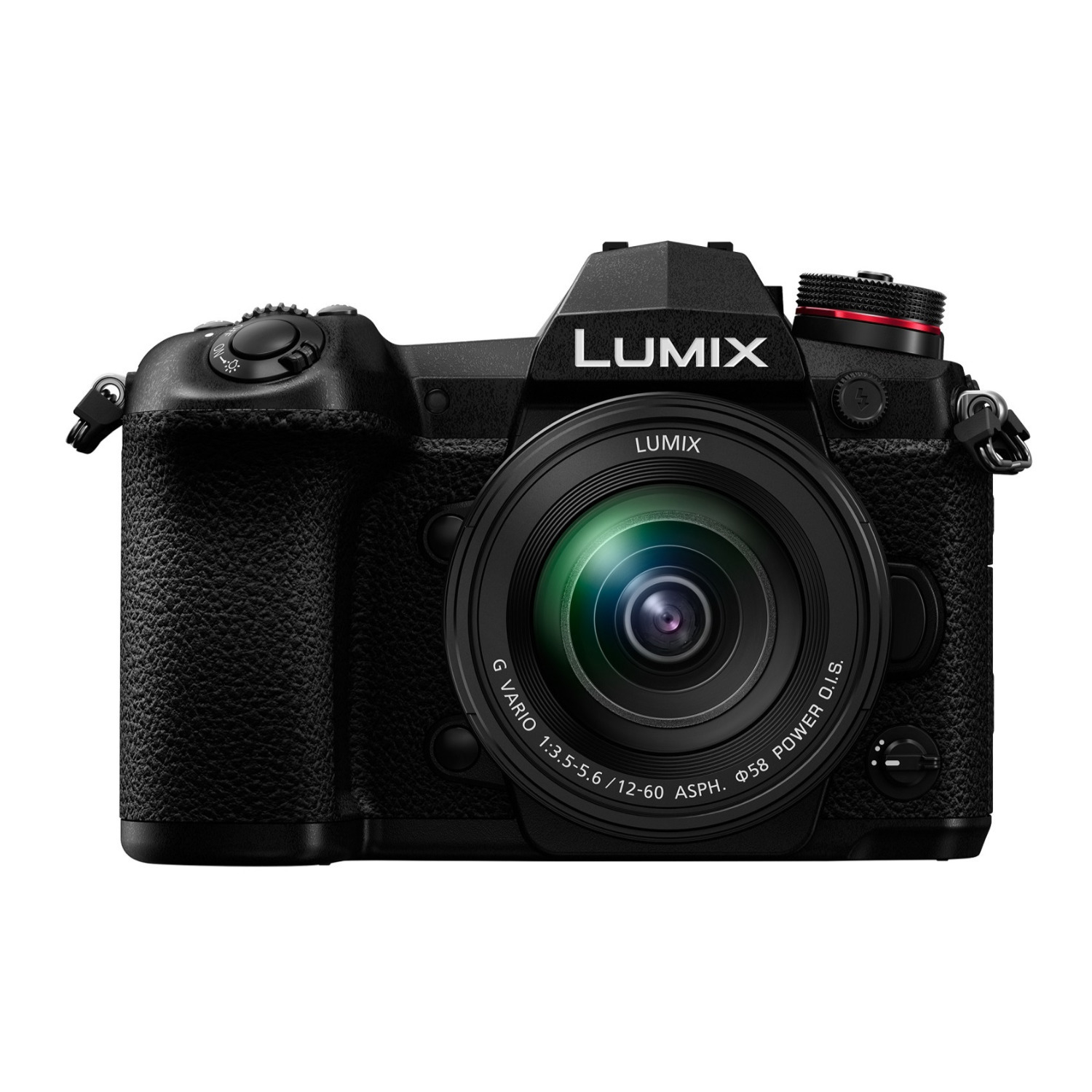 Panasonic LUMIX G9 Mirrorless Camera with LUMIX G Vario 12-60mm f/3.5-5.6 Camera Lens in Black